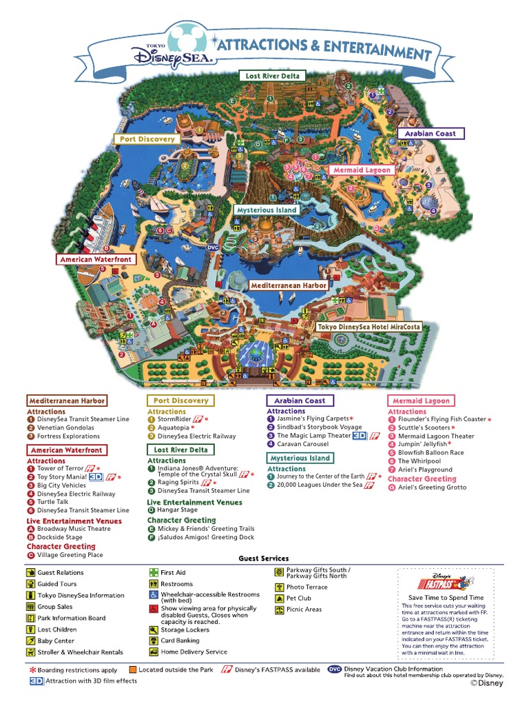 DisneySea Map | PDF | Leisure