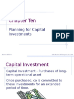 Chapter Ten: Planning For Capital Investments