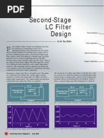 Second Stage Filter Design