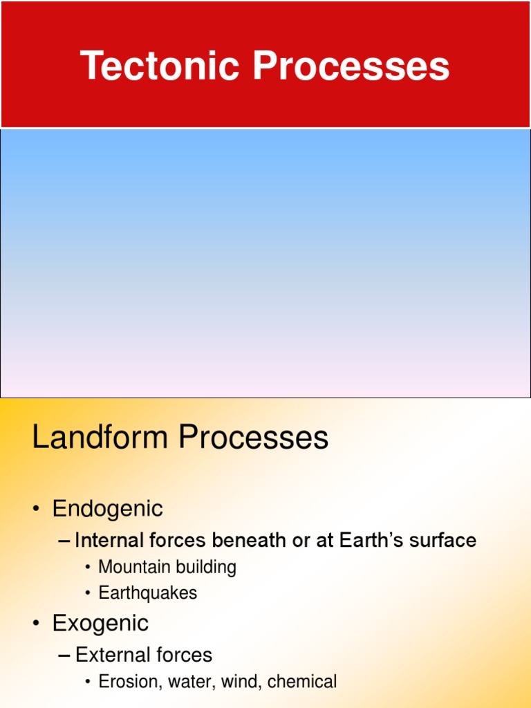 Understanding Tectonic Processes and Plate Dynamics | PDF | Plate ...