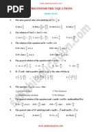 Trigonometric Equations