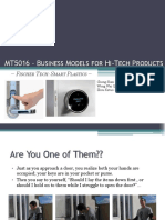 MT5016 - B M H - T P: Usiness Odels For I ECH Roducts
