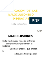 Clasificacion de La Maloclusión