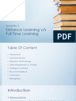 Distance V/s Full Time Learning