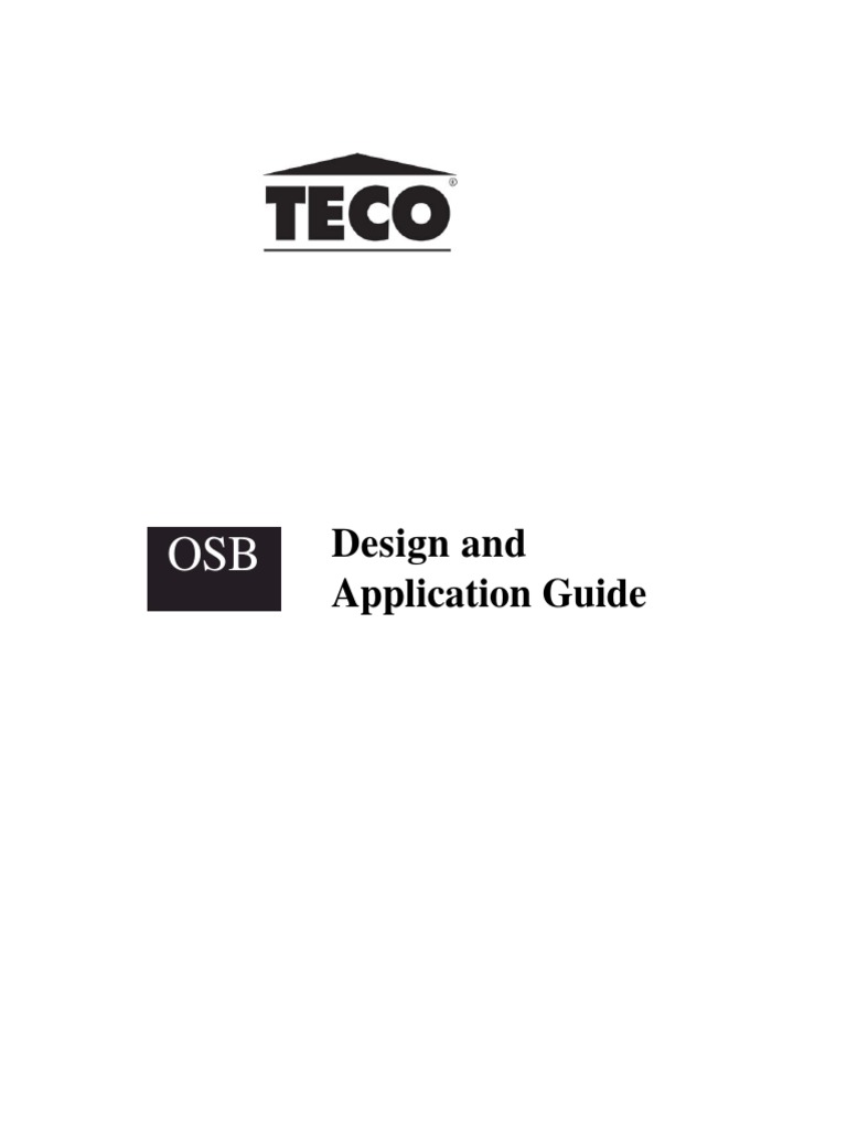 Osb Design Application Guide | PDF | Framing (Construction) | Flooring