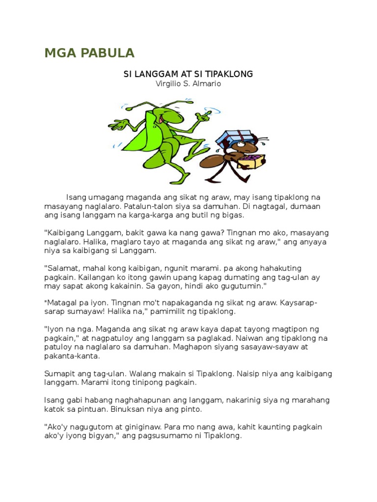 Mga Pabula | PDF