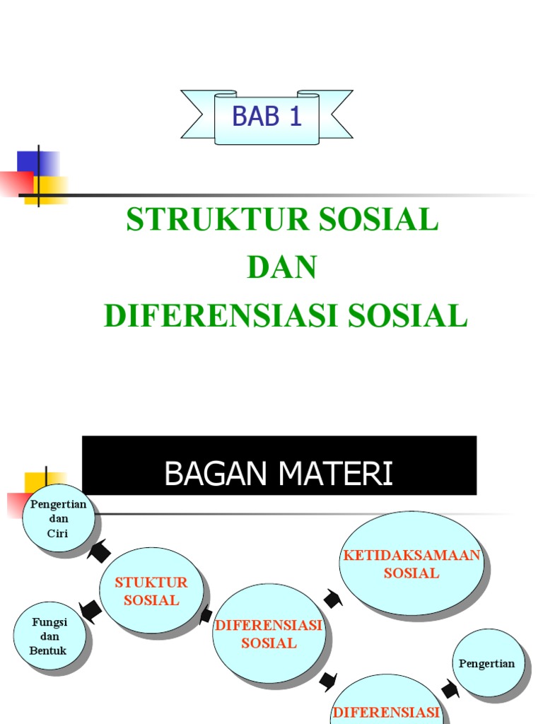 Bab 1struktur Sosial Dan Diferensiasi Sosial