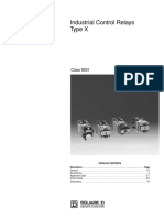Industrial Control Relays Type X: Class 8501