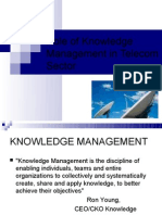 Role of Knowledge Management in Telecom Sector