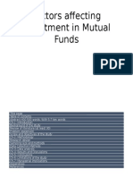 Factors Affecting Investment in Mutual Funds