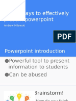 How To Use Powerpoint
