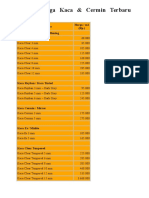 Harga Kaca Terbaru 2016