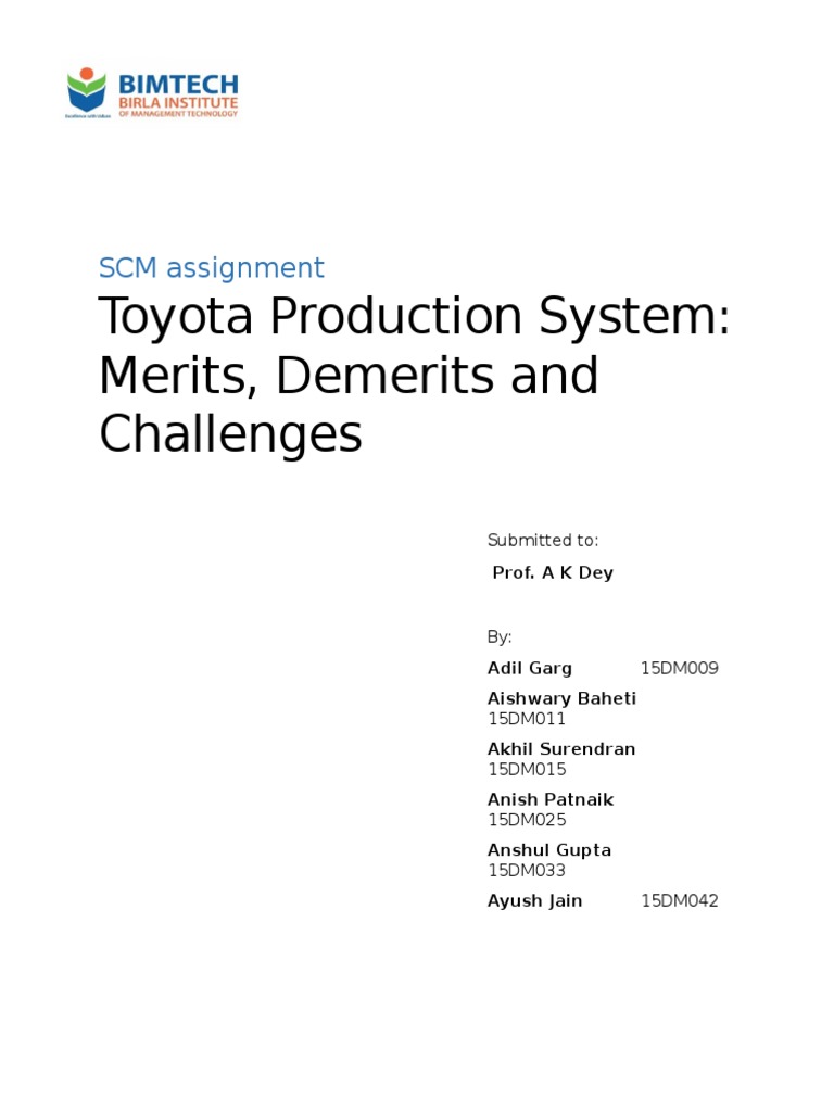 Toyota Production System | PDF | Lean Manufacturing | Systems Engineering