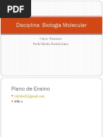 Aula 1 Plano de Ensino Bio Mol