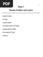 Elements of Feedback Control Systems