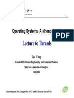 Lecture 6: Threads: Operating Systems (A) (Honor Track)
