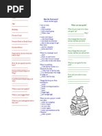 who are you survey first day portfolio