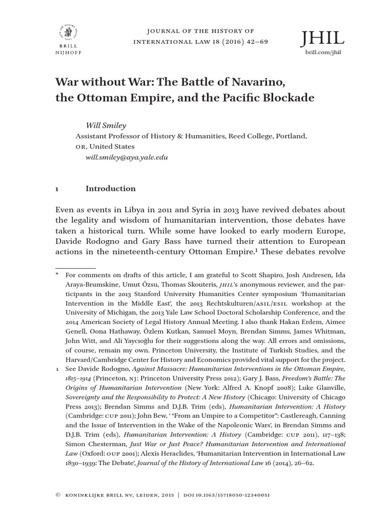 War Without War The Battle of Navarino PDF | PDF | Ottoman Empire | Greece