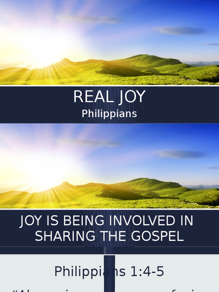 Real Joy | PDF | Epistle To The Philippians | Paul The Apostle