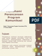 Memahami Perencanaan Program Komunikasi