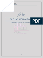 Calculate Area in Autocad PDF