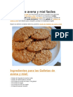 Galletas de Quaker Con Miel