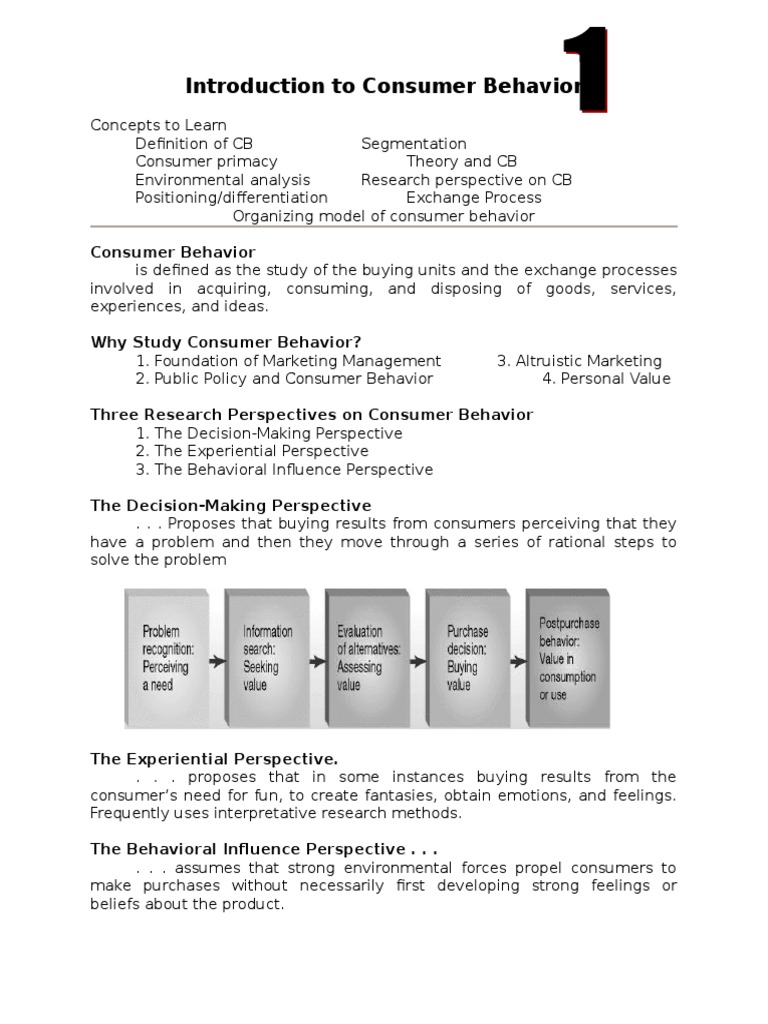 Understanding Consumer Behavior Essentials | PDF | Reinforcement ...