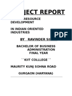 HR Development in Indian Rubber Industry