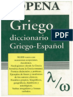 Diccionario Sopena (Tomo II) Griego - Español. Florencio I. Sebastián Yarza.