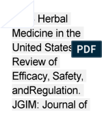Herbal Medicine Review 2008 Efficacy Safety Regulation JGIM