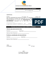 Modelo Certificado de Practicas Cursos Entrenador Territorial Balonmano 2015