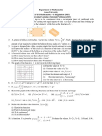 Differential Calculus (Tutorial Problems 2016)
