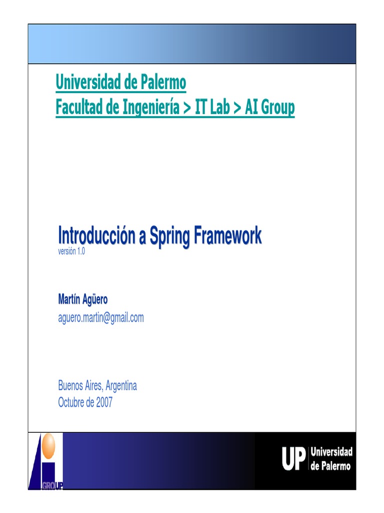 Introduccion Spring Framework v1.0 PDF | PDF