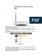 Cara setting modem TP link.docx