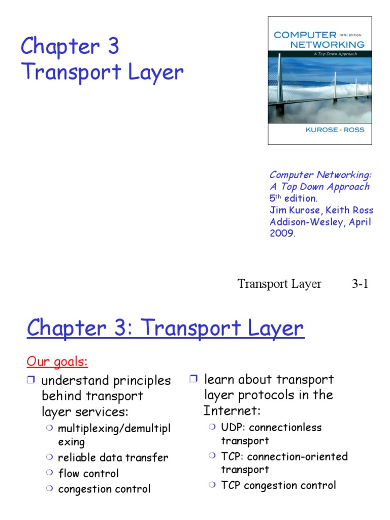 Transport Layer | PDF | Transmission Control Protocol | Network Congestion