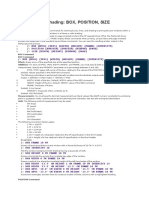 Boxes, Lines, Shading: BOX, POSITION, SIZE: Procedure