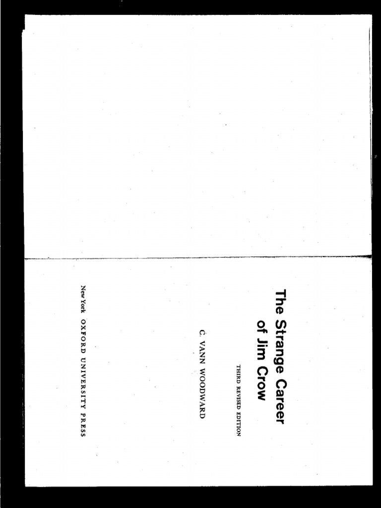 The Strange Career of Jim Crow | PDF