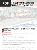 Download Redditors Awards - 2016 Monaco to Italian GP by paulricard6781 SN323609964 doc pdf