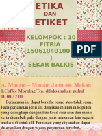 Etika Etiket Jamuan Makan