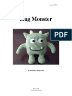 Hug Monster Crochet Pattern