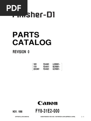 CANON Finisher D1