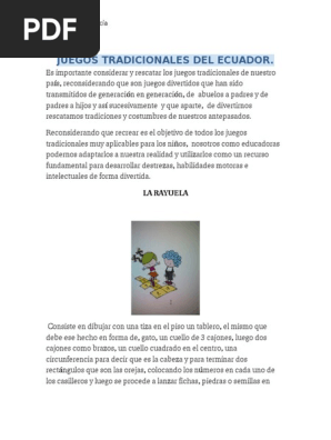 Rayuela Juego Tradicional Ecuador : Juegos Tradicionales Del Ecuador Ocio