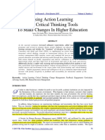 2013 Using Action Learning & Critical Thinking Tools To Makes Change in Higher Educationn PDF