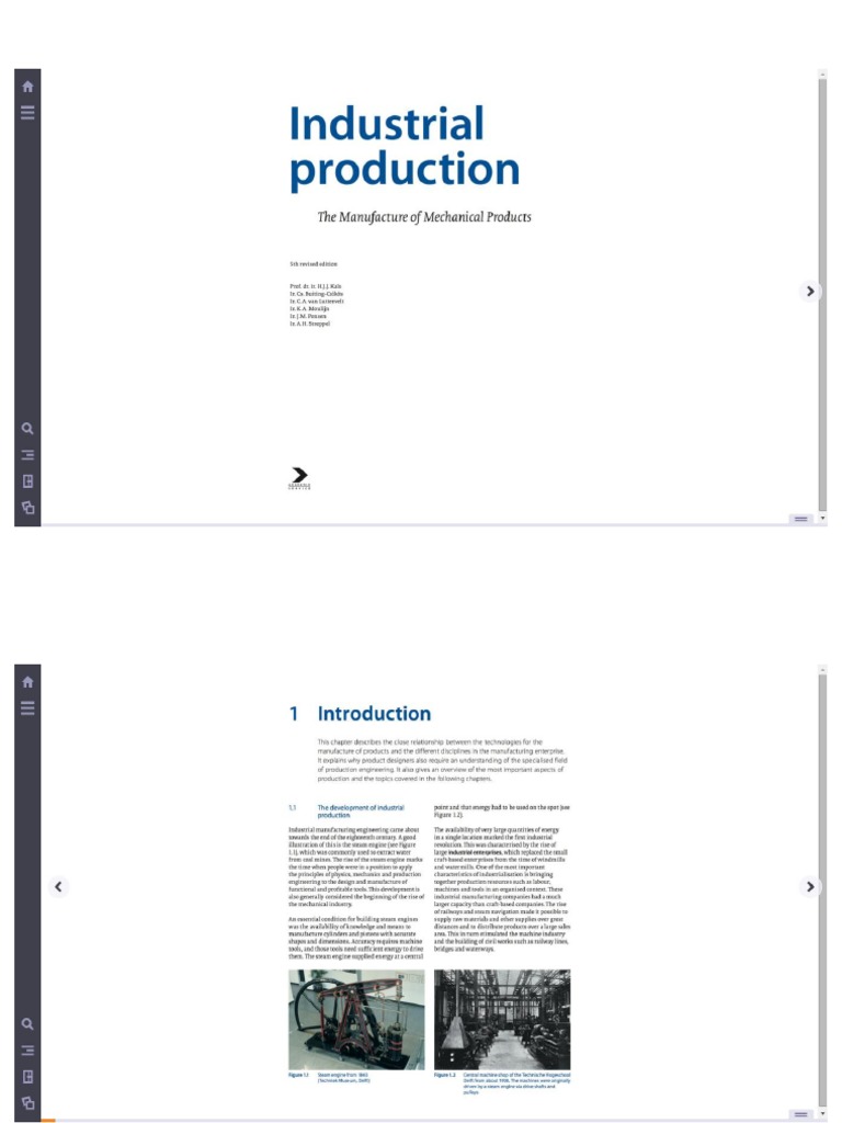 Industrial Production - The Manufacture of Mechanical Products | PDF
