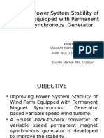 Enhancing Power System Stability of Wind Farm Equipped With Permanent Magnet Synchronous Generator