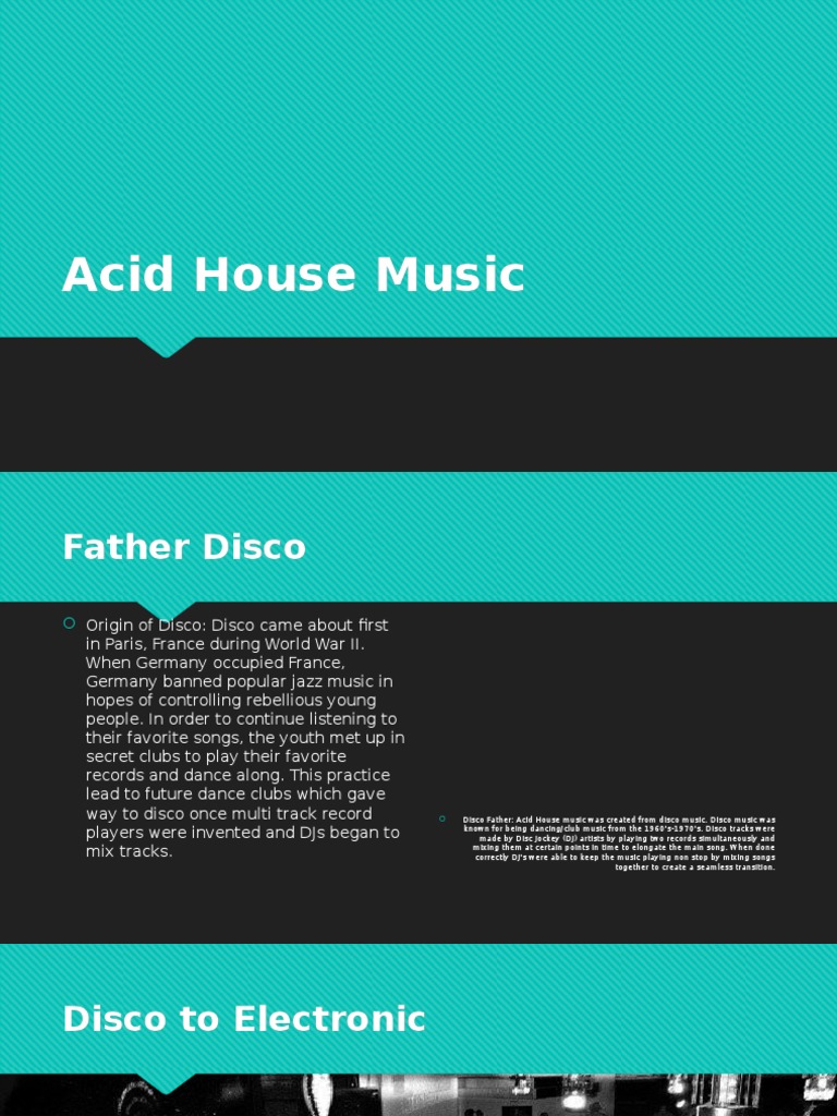 Acid House Music Disc Jockey Electronic Music
