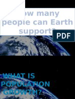 How Many People Can Earth Support?