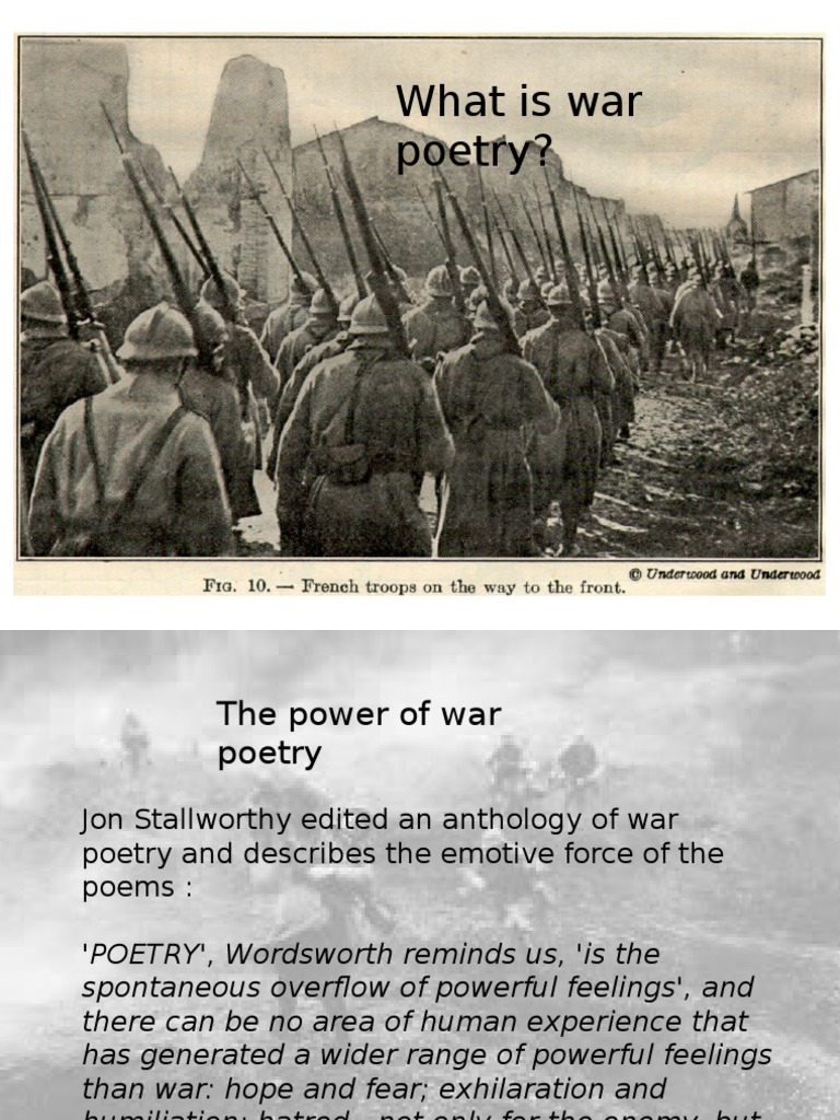 Understanding War Poetry's Impact | PDF | Poetry | Unrest