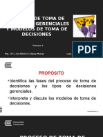 Sesion 2. Proceso y Modelos de Toma de Decisiones