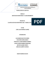 Clasificación de Inventarios ABC y Modelo de Inventarios